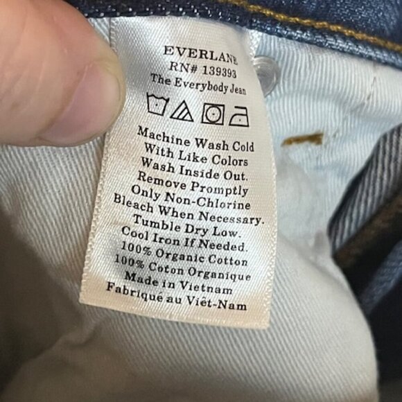 Everlane Jeans Everybody Jean E7 Men's 32‎ Women's 30 Straight Leg Denim - Picture 4 of 4